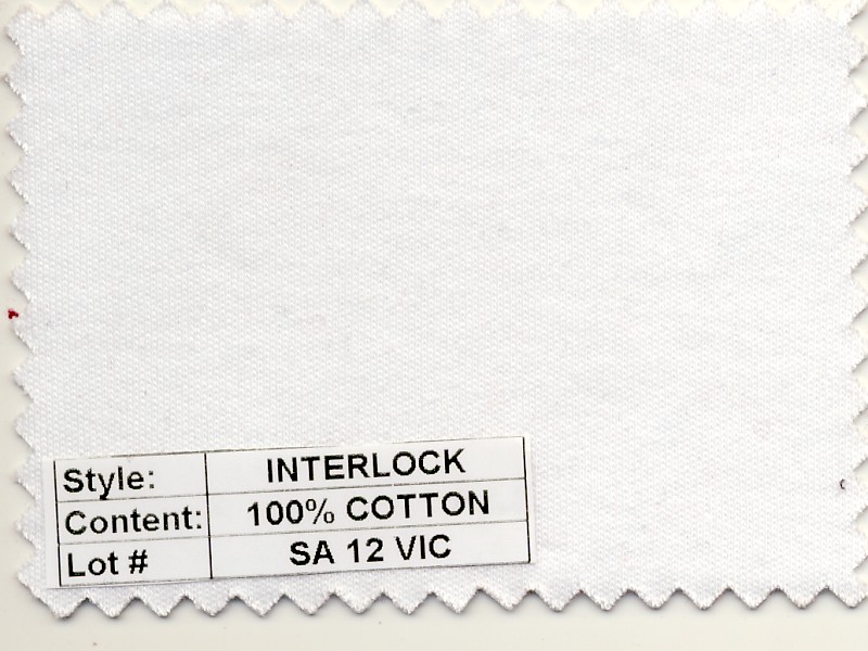 Interlock 100% Combed Cotton